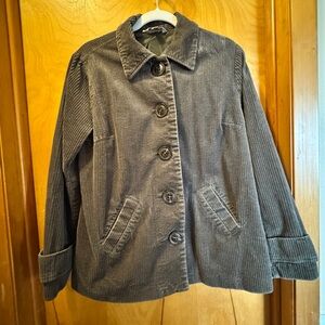 Vintage Relativity Women's Corduroy Button Jacket